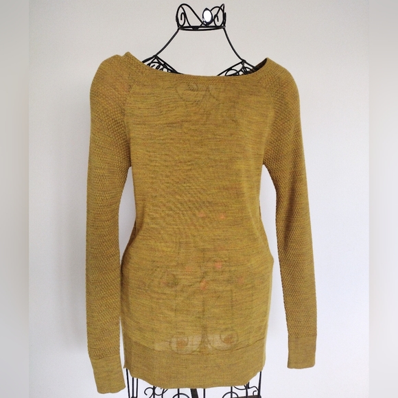 LOFT Sweaters - Ann Taylor Loft Fine Knit Yellow Gold | Green Jewel-Tone Sweater XS